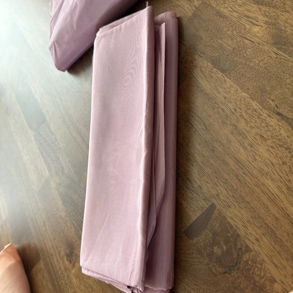 5.5 Lb Vtg Satin Fabric Lot Pink Craft Remnant Sew Material Damask Moire Silky